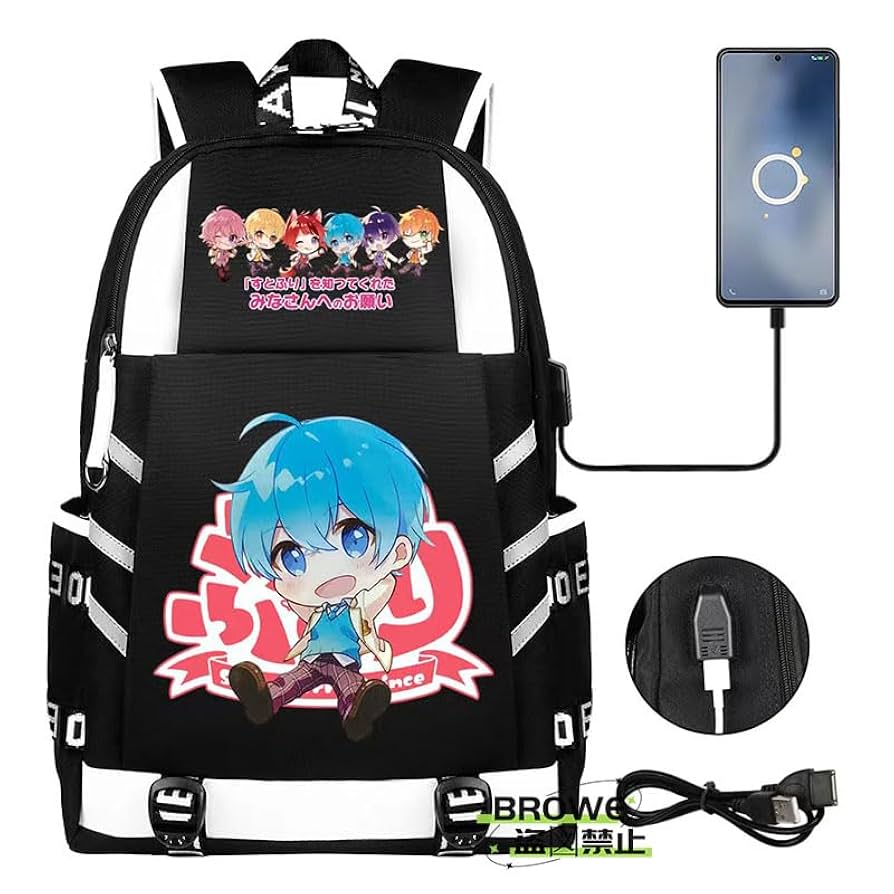 Amazon.co.jp: すとぷり リュック バックパック 双肩バッグ 莉犬